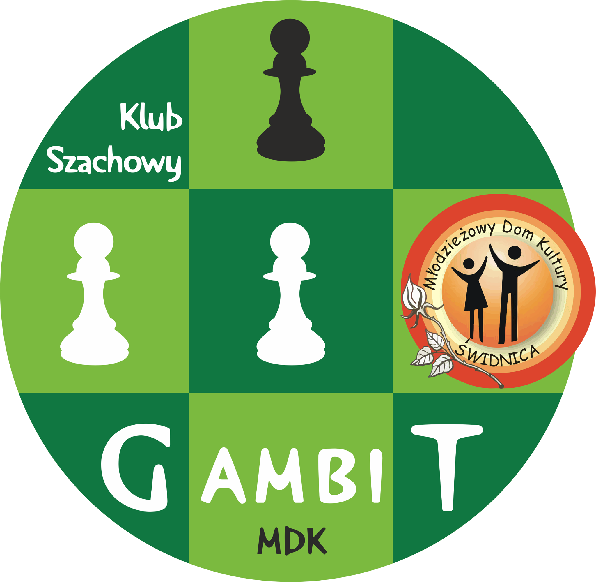 logo: klub szachowy KSz GAMBIT MDK Świdnica